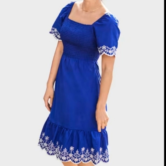 Gymboree Blue Belle Navy Narrow eyelet dress - Picture 10 of 10